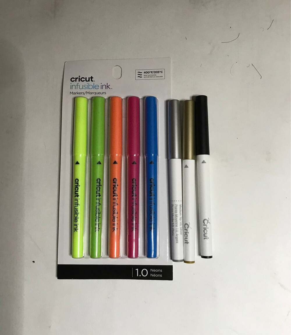 Cricut Infusible Ink Markers + Three Cricut Explore Waterbased Markers NEW Art